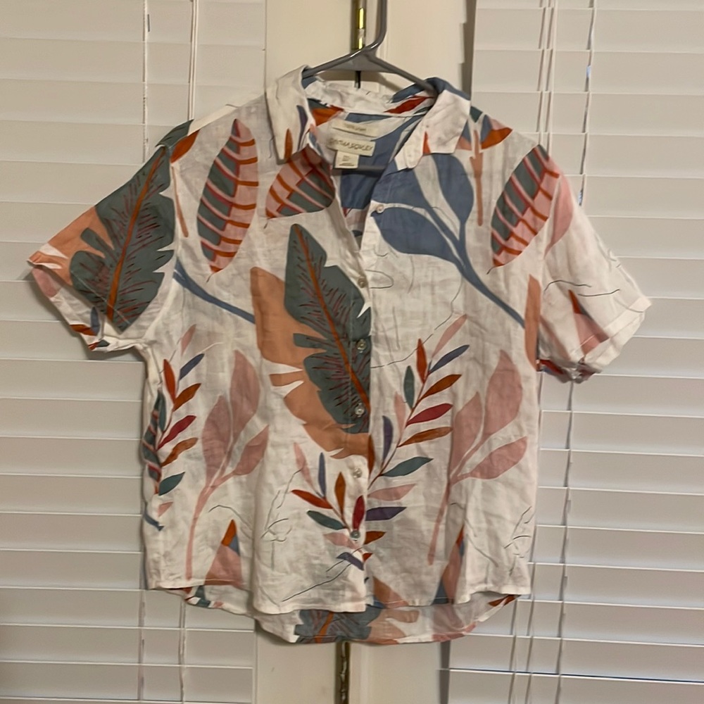 Cynthia Rowley Linen Blouse